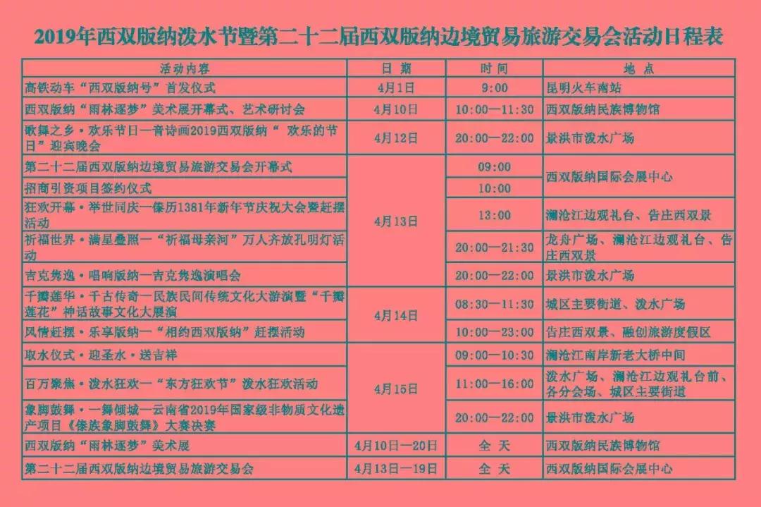 2019云南泼水节旅游,去云南泼水节攻略