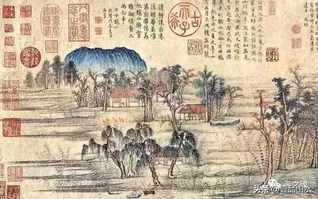 历代名家青绿山水画作品,历代青山绿水经典国画精品欣赏