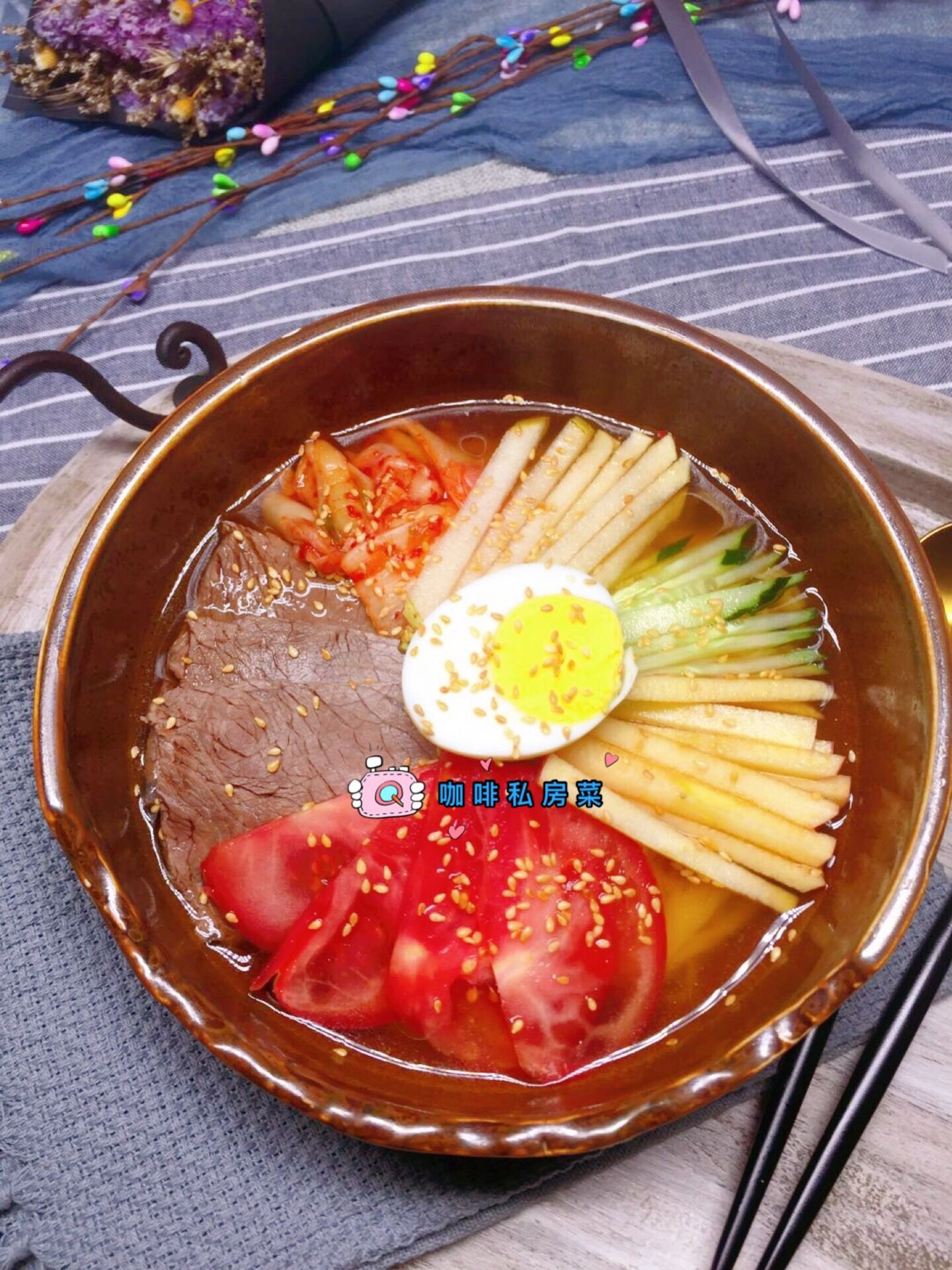 正宗朝鲜冷面面条做法,朝鲜冷面的做法汤汁