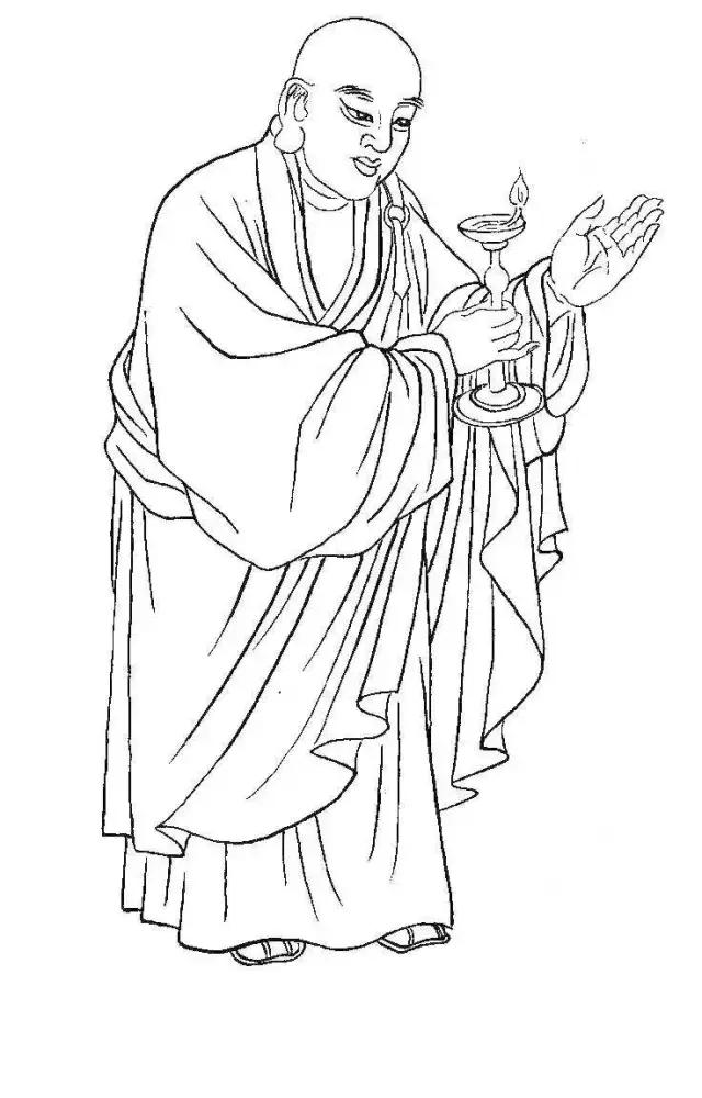 李公麟白描十八罗汉图,白描罗汉图全集