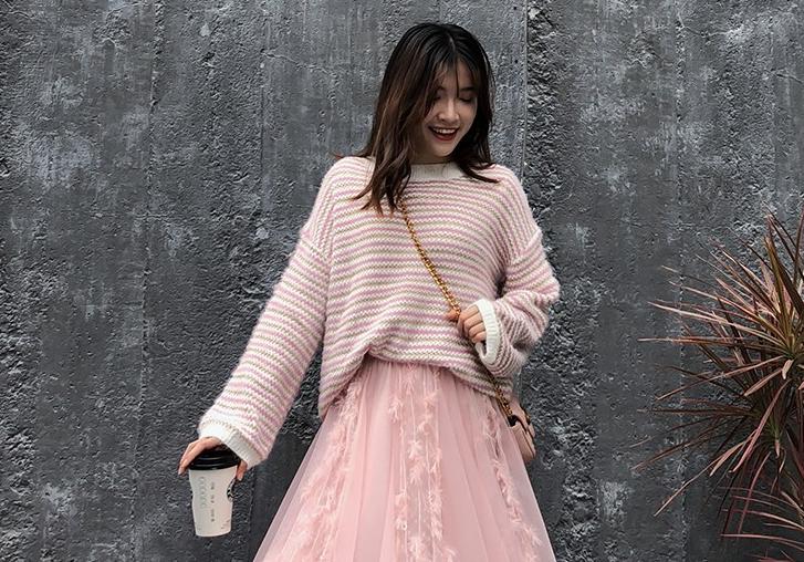 方领仙气网纱蕾丝裙超大摆连衣裙,网纱裙仙气柔软