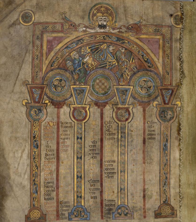 可在线阅读的高清版爱尔兰国宝《凯尔斯之书》by都柏林三一学院