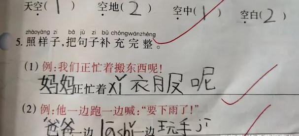 小学学霸作业本批改,小学生作业批改奇葩