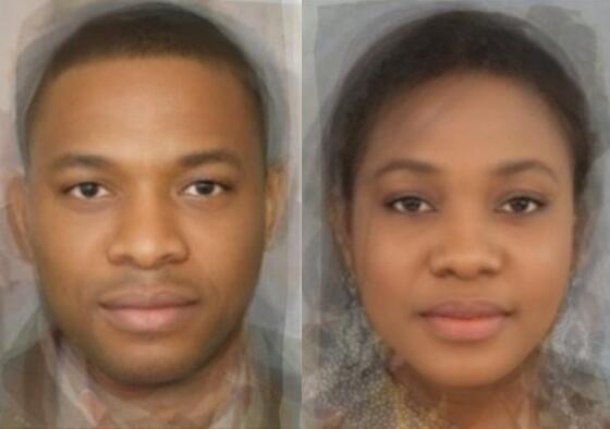 「世界人类图鉴」人类的摇篮:撒哈拉以南非洲居民的平均脸