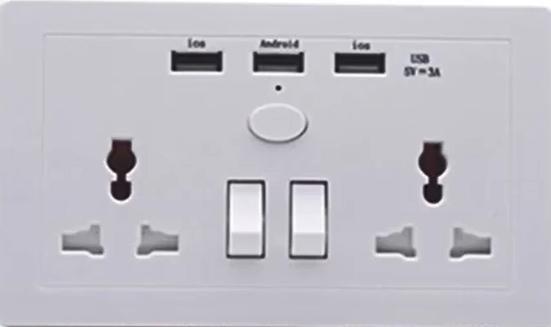 世界各家用的插头,各种类型的插头插座