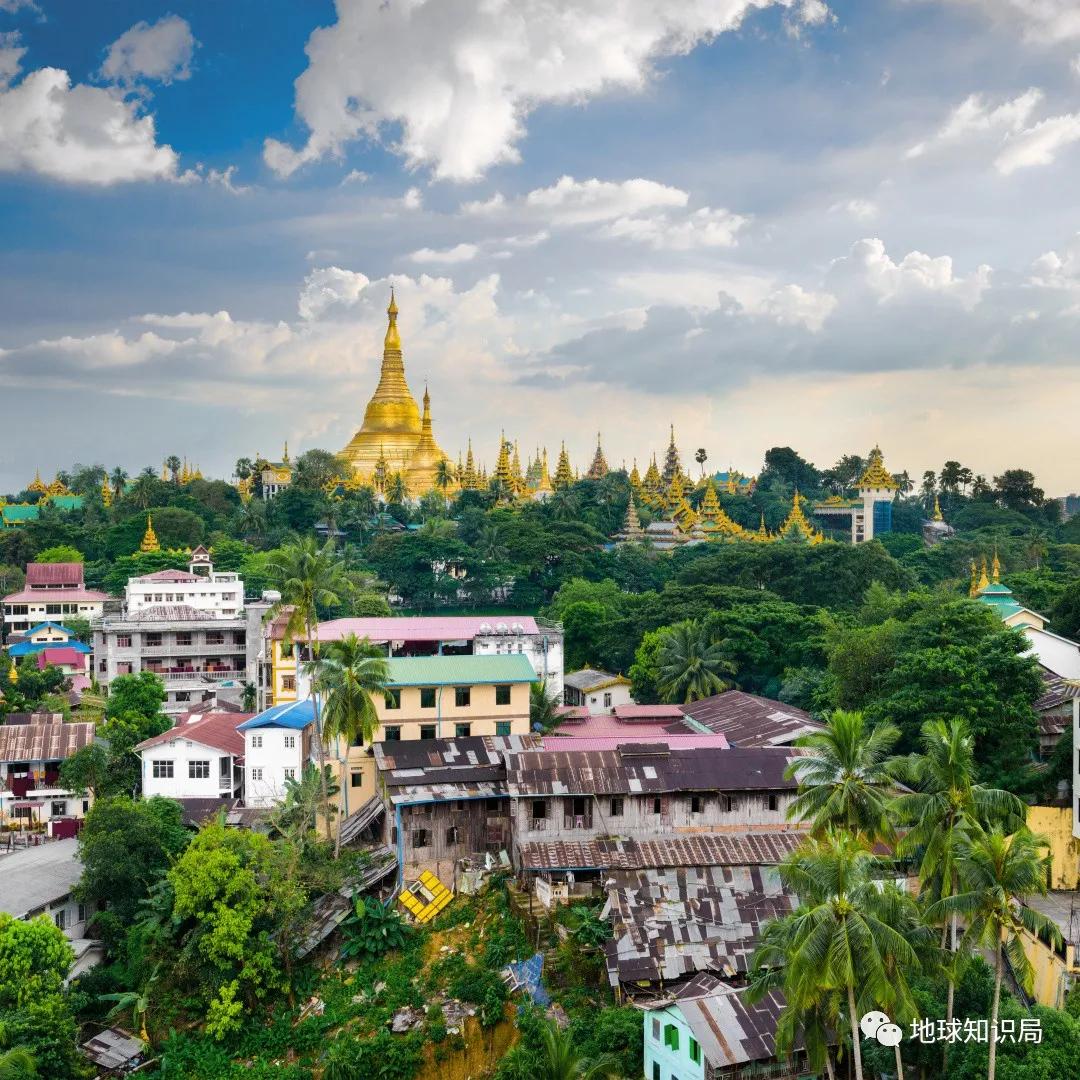 仰光大金塔金碧辉煌,缅甸大金塔贴金