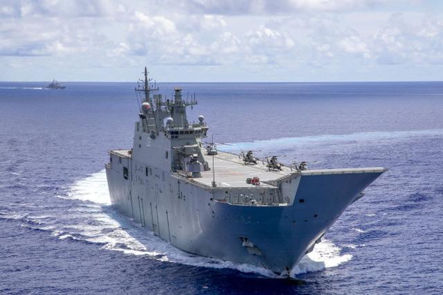 狐假虎威耀武扬威,澳大利亚航母南海