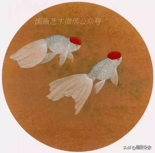 金鱼工笔国画精品欣赏,工笔金鱼图片大全大图