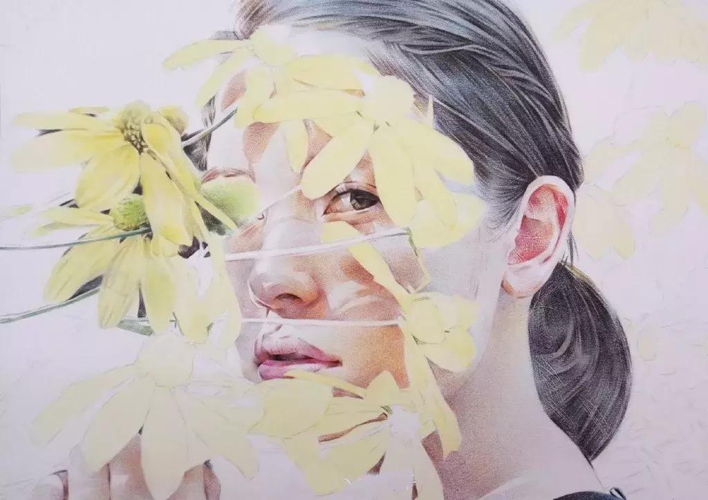 惊艳的彩铅画兔子,惊艳唯美的彩铅画