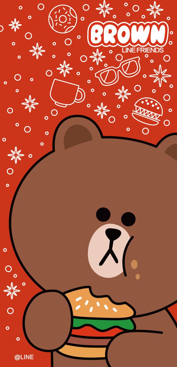 line布朗熊可妮兔,布朗熊和可妮兔手机壁纸