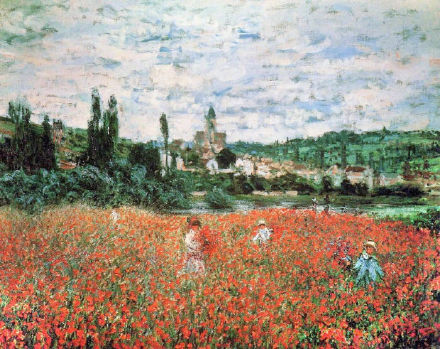 跟着莫奈去踏青小书,莫奈的清新作品