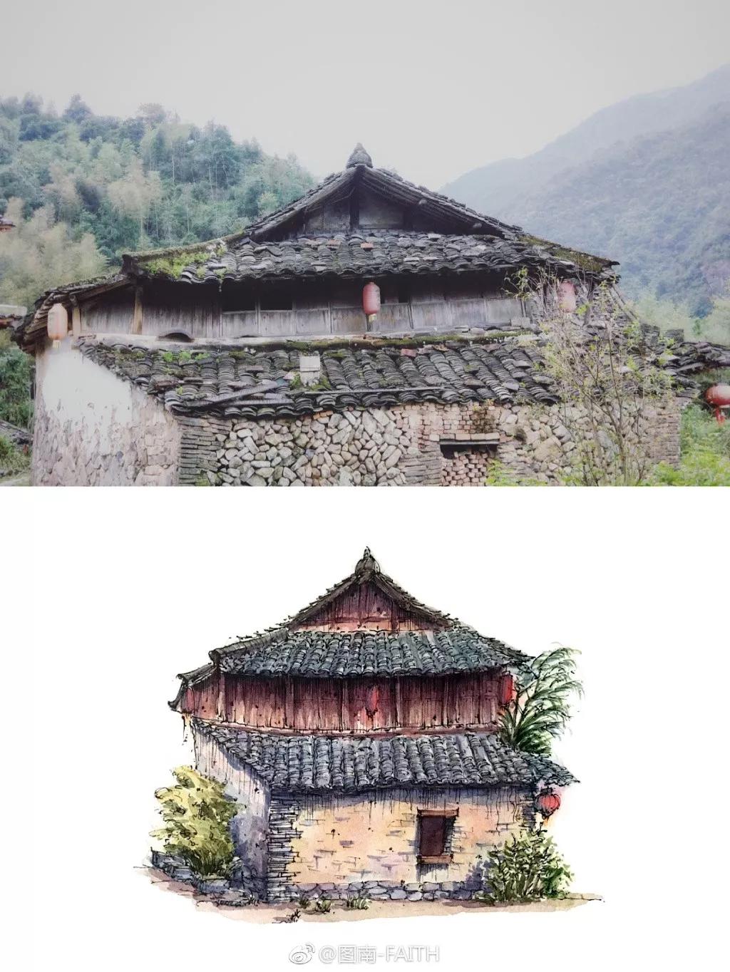 水彩画建筑入门零基础初学,水彩大师的建筑风景作品