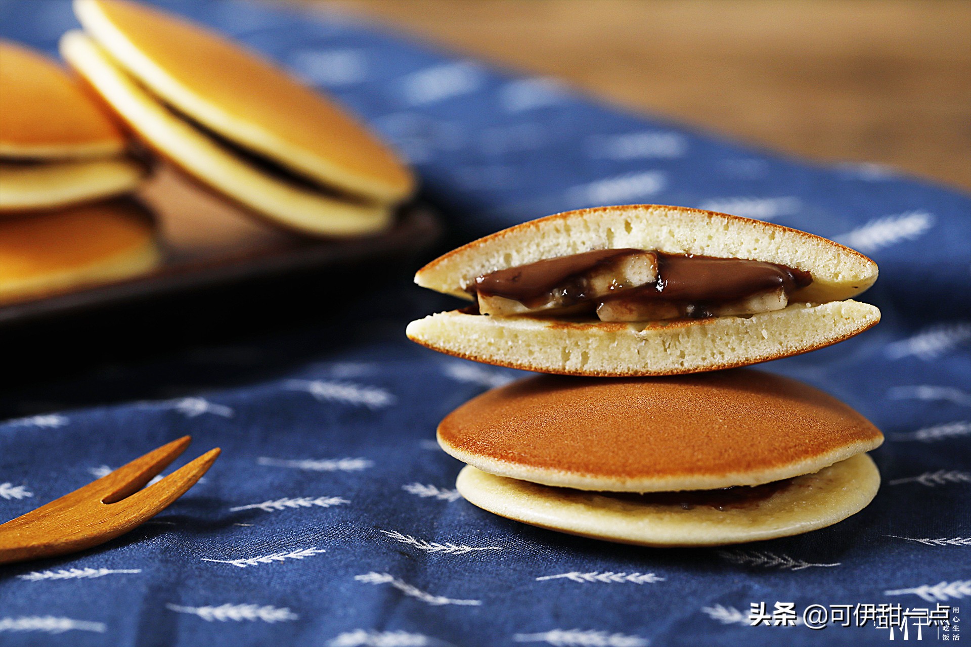 简单网红铜锣烧,可以吃的铜锣烧教程