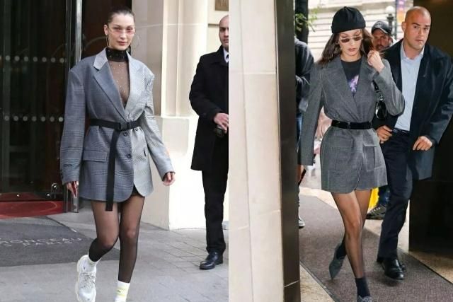 春季中长款西装外套搭配,休闲长款西装外套怎么搭配好看