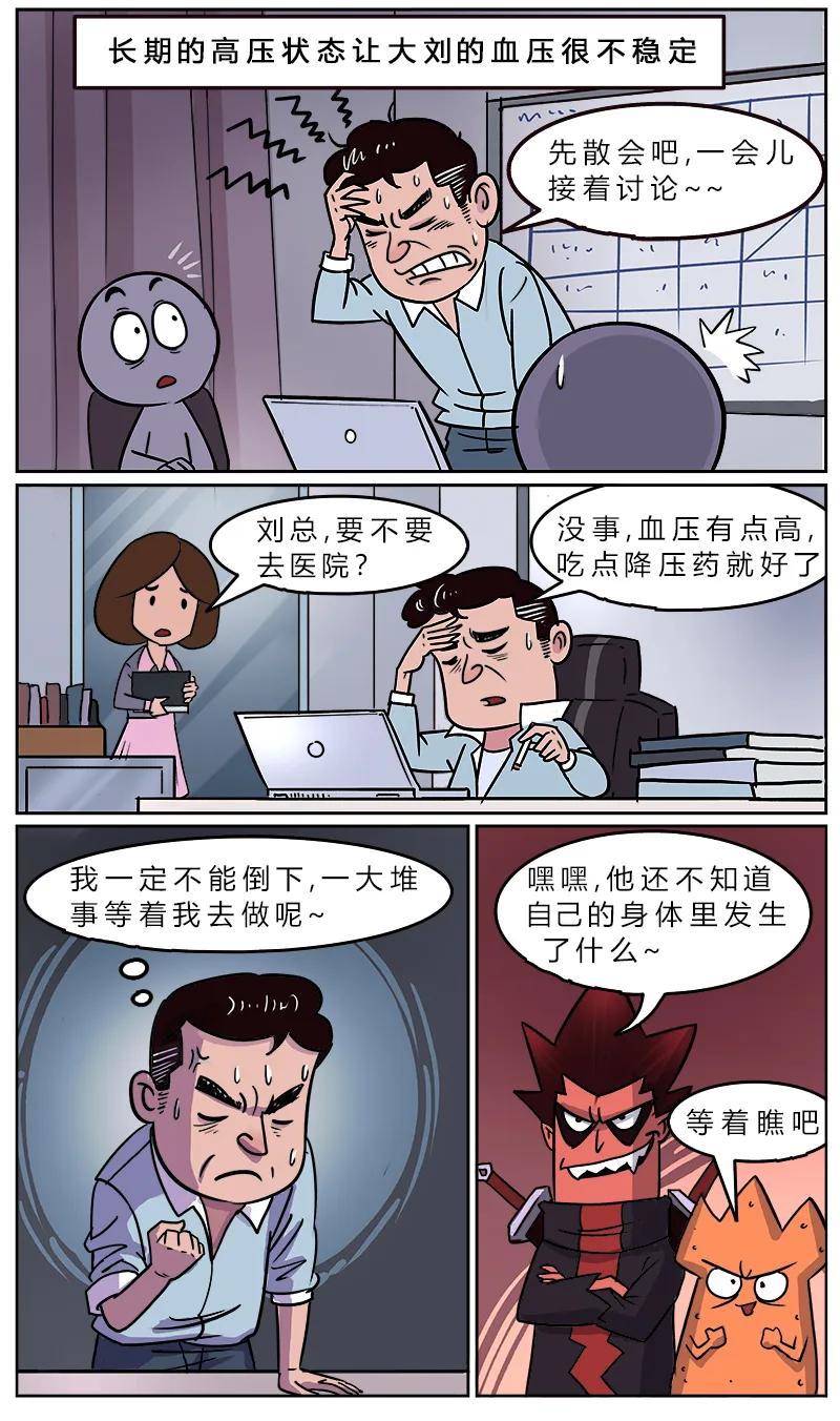 血管超人漫画图片,血管堵塞危害科普动漫