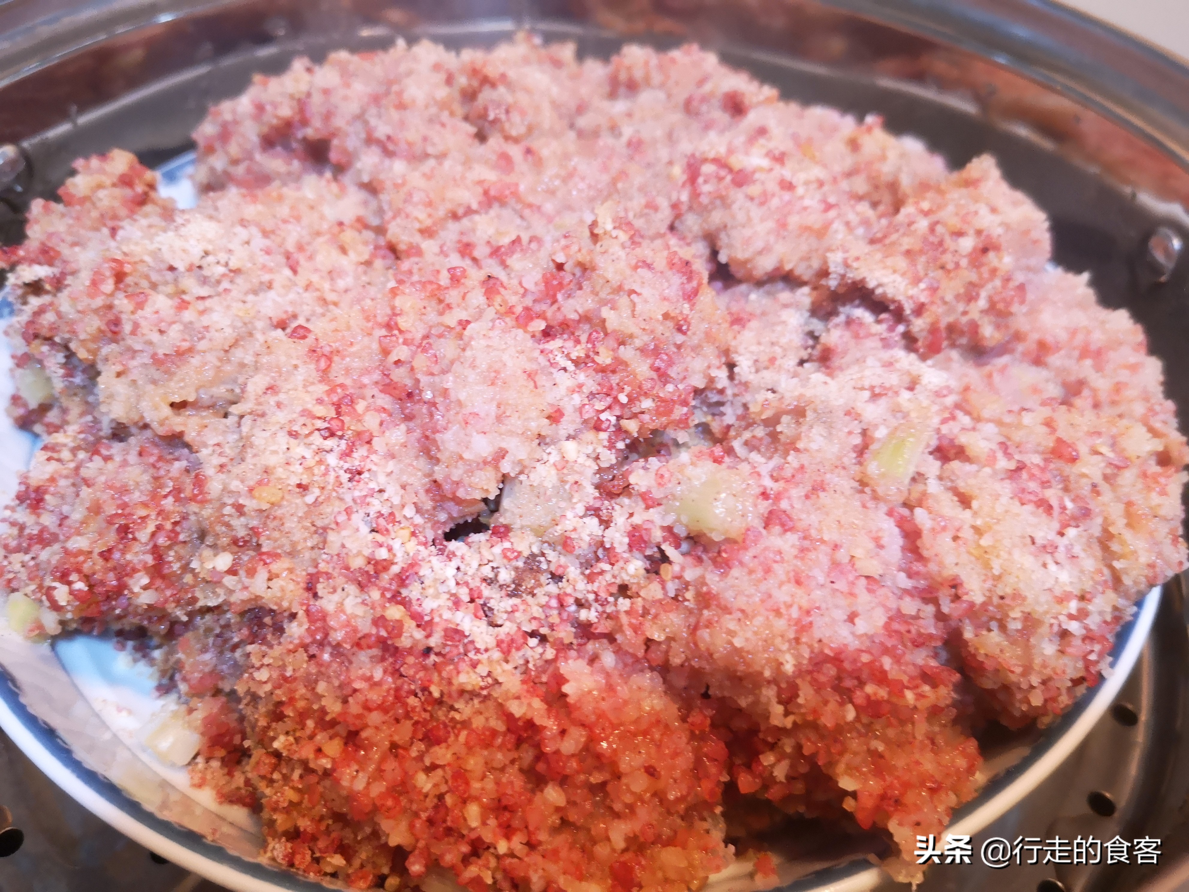 粉蒸肉蒜汁做法,粉蒸肉蒜香味