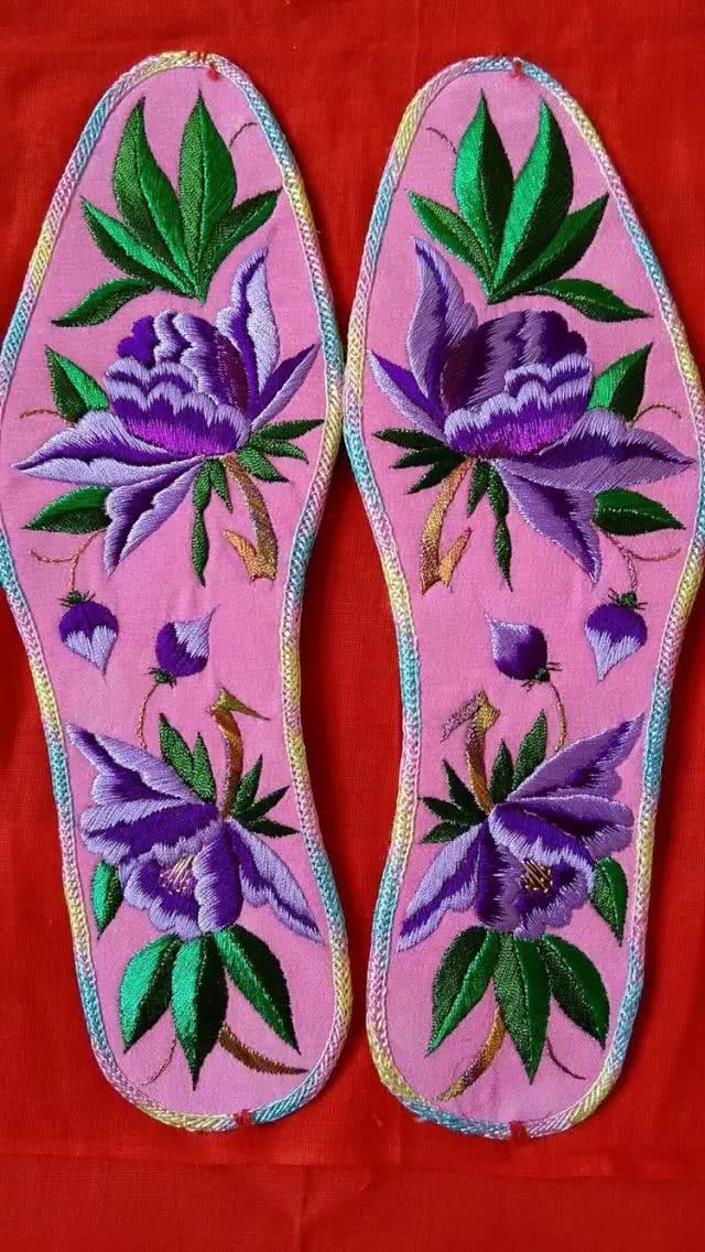 鞋垫图案360种大图超简单,最简单的十字绣鞋垫子图案