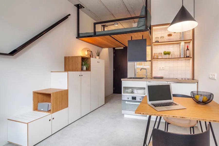 46个平方住六口人,46人住三人间和双人间客房