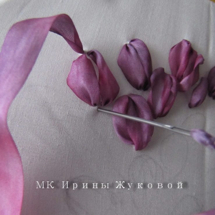 郁金香刺绣教程,简单的绣花教程郁金香