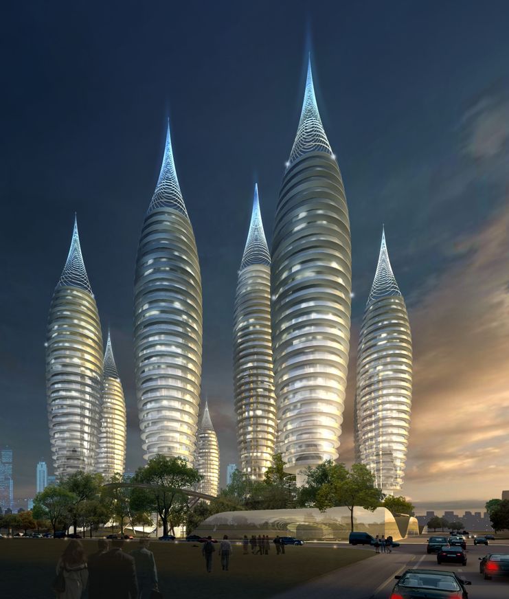 异形建筑效果图,异形建筑平面