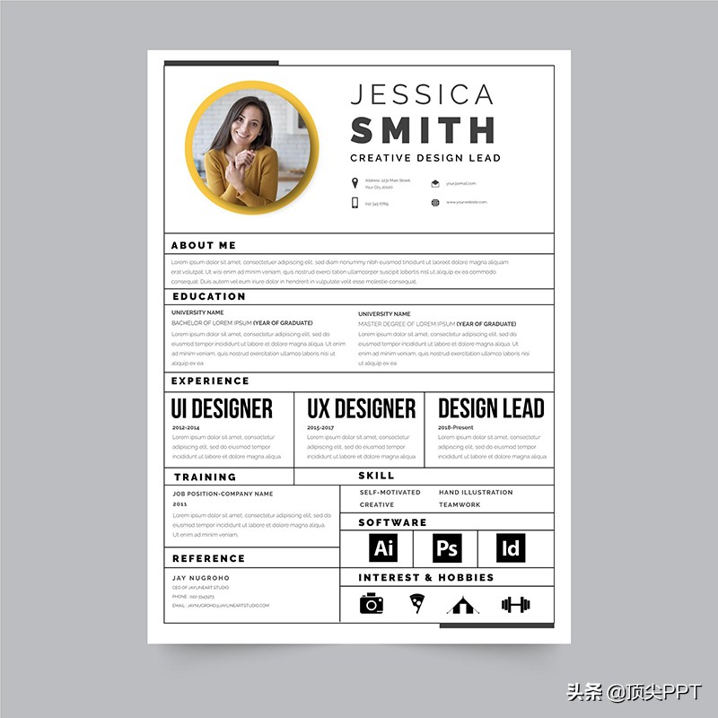 简历模板30套,免费简历模板一套可导出