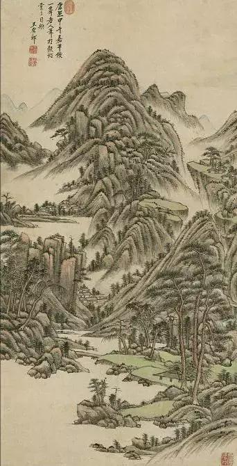 浅绛山水画给人的感觉,浅绛与焦墨山水画收藏