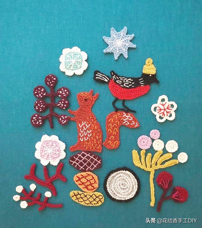 好看的手工毛线钩花,好看又好玩又简单的钩针毛线手工
