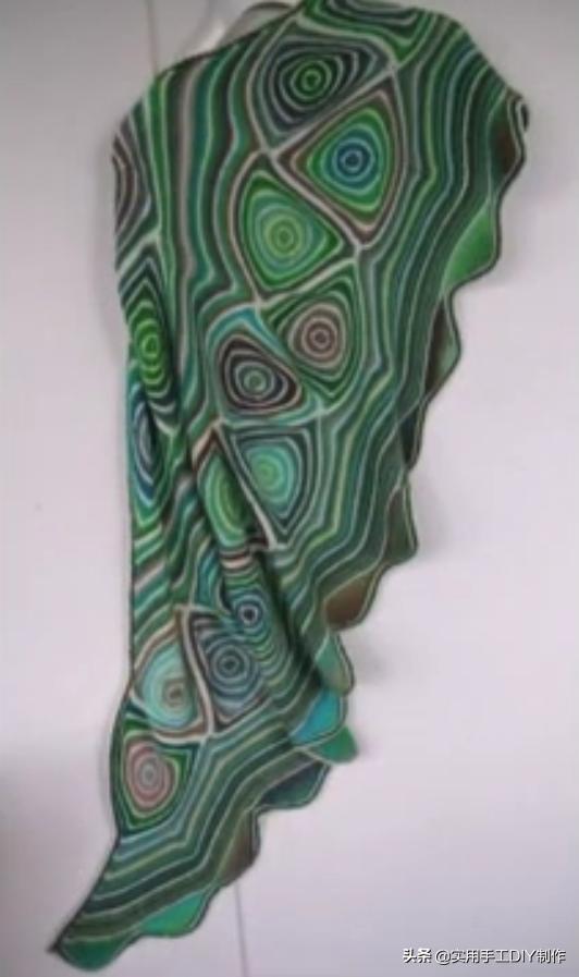 新款针织秋冬宽松披肩怎么织,针织中长款披肩