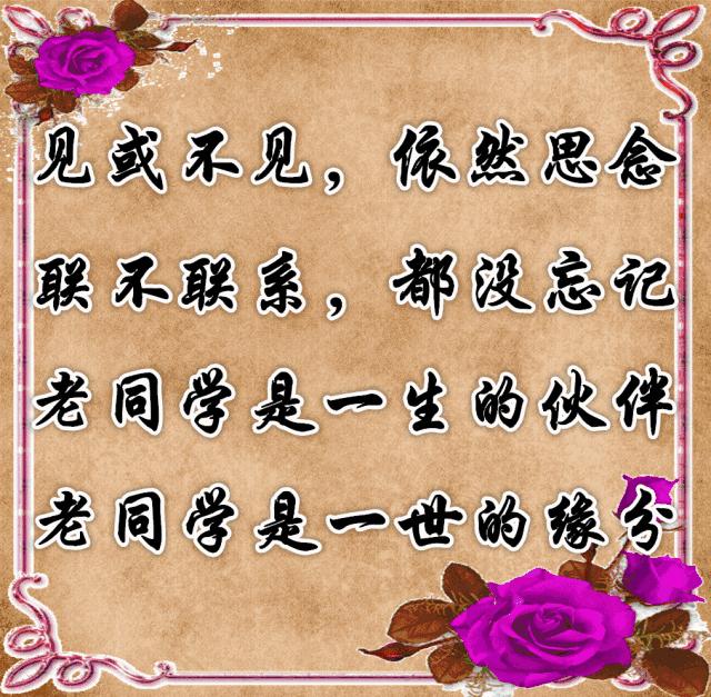 致老同学的年末感言,把最美好的祝福送给老同学