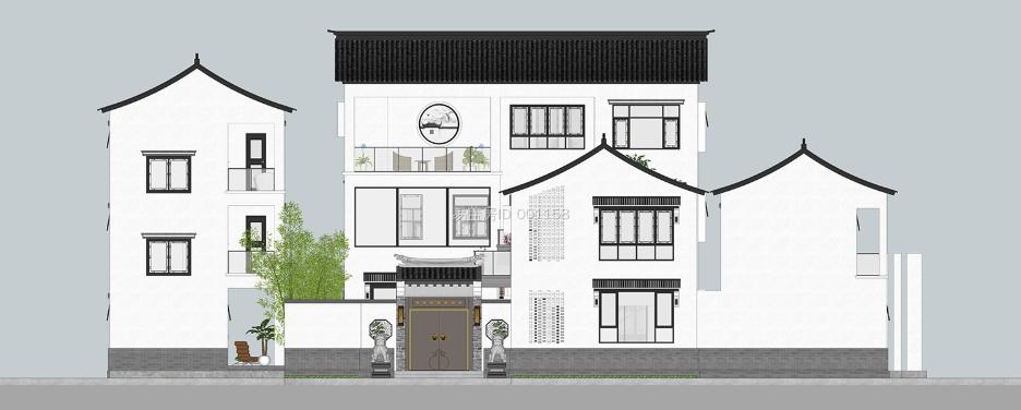 中式别墅群，不想住了可以作为民宿，顶天露台可烧烤、篝火舞会