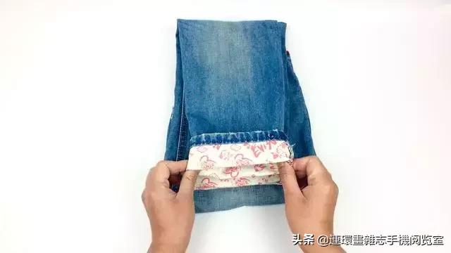 裤子太长了怎么改裤脚,裤子太长怎样编裤脚才不会掉下来