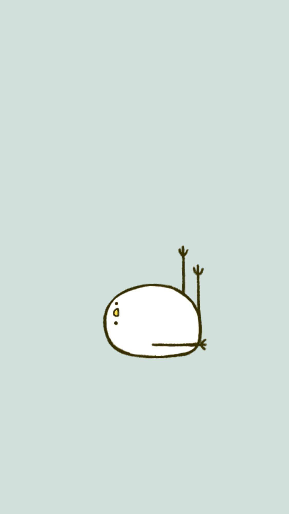 可爱壁纸卡通绿色小鸡,壁纸可爱小鸡全屏图片