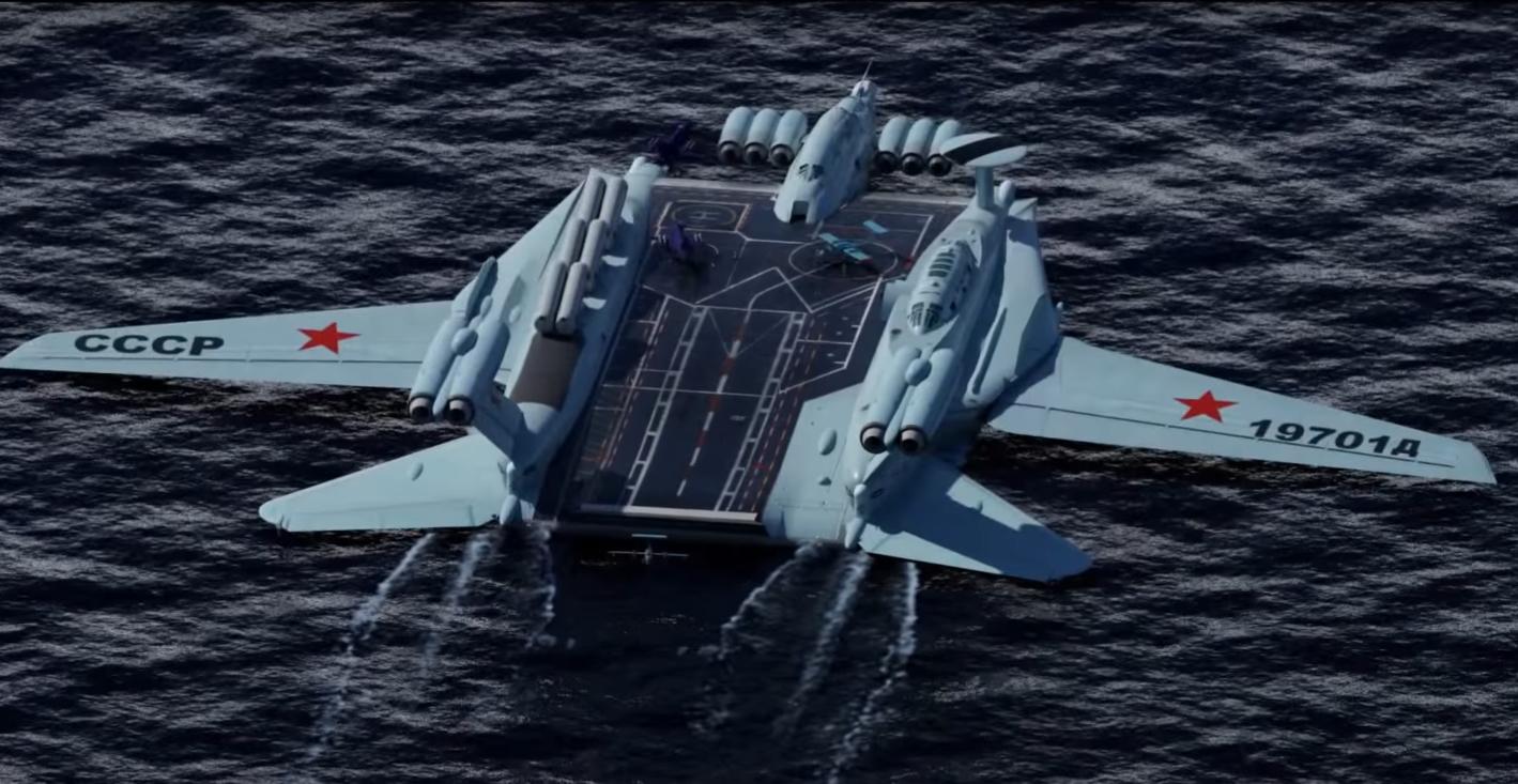 现代战舰地效飞行器所搭载的导弹,里海怪物和地效飞行器有什么区别