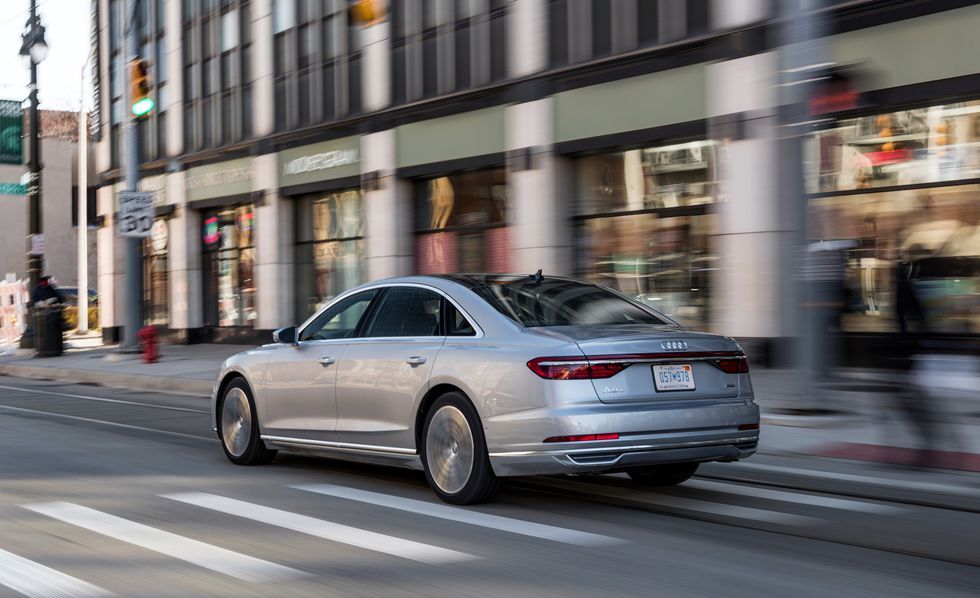 2019款奥迪a855tfsi豪华版二手车,试驾奥迪a82020款