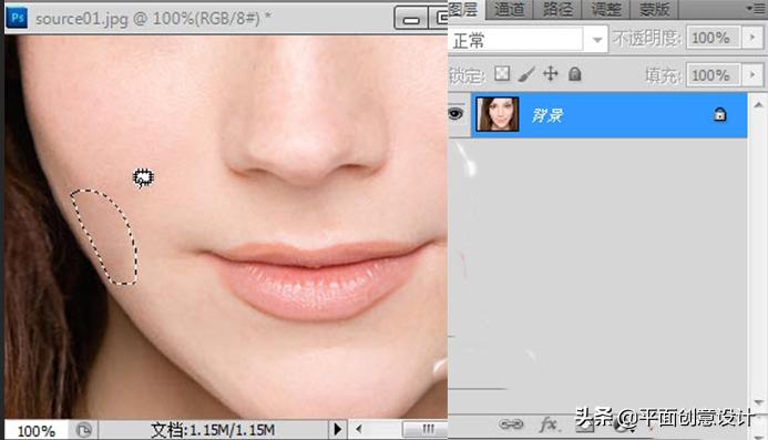ps人像祛斑磨皮步骤,ps人像磨皮教程与五官调整