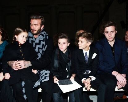 贝克汉姆一家宠小七,超级奶爸贝克汉姆和小七公主