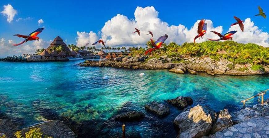 坎昆必游景点排名前十,坎昆加勒比海边度假