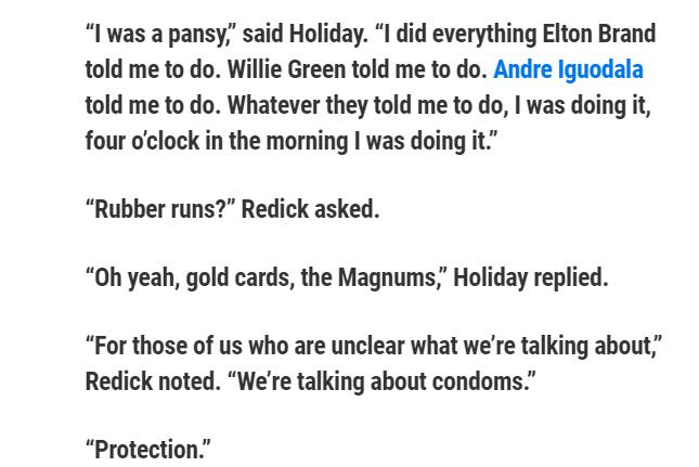 霍勒迪避孕套,霍勒迪nba