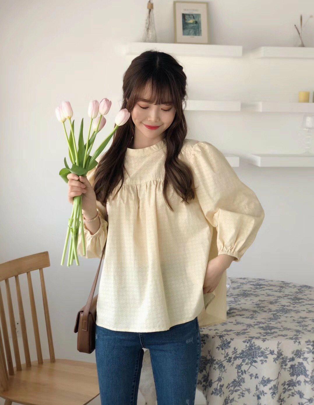 韩国小姐姐夏季穿搭look,可爱的韩国小姐姐教你怎么学穿搭