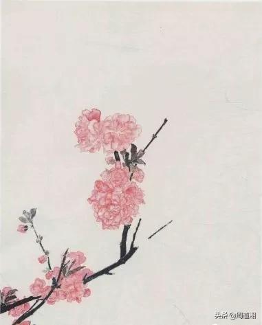 100幅桃花画,怎么画桃花树林