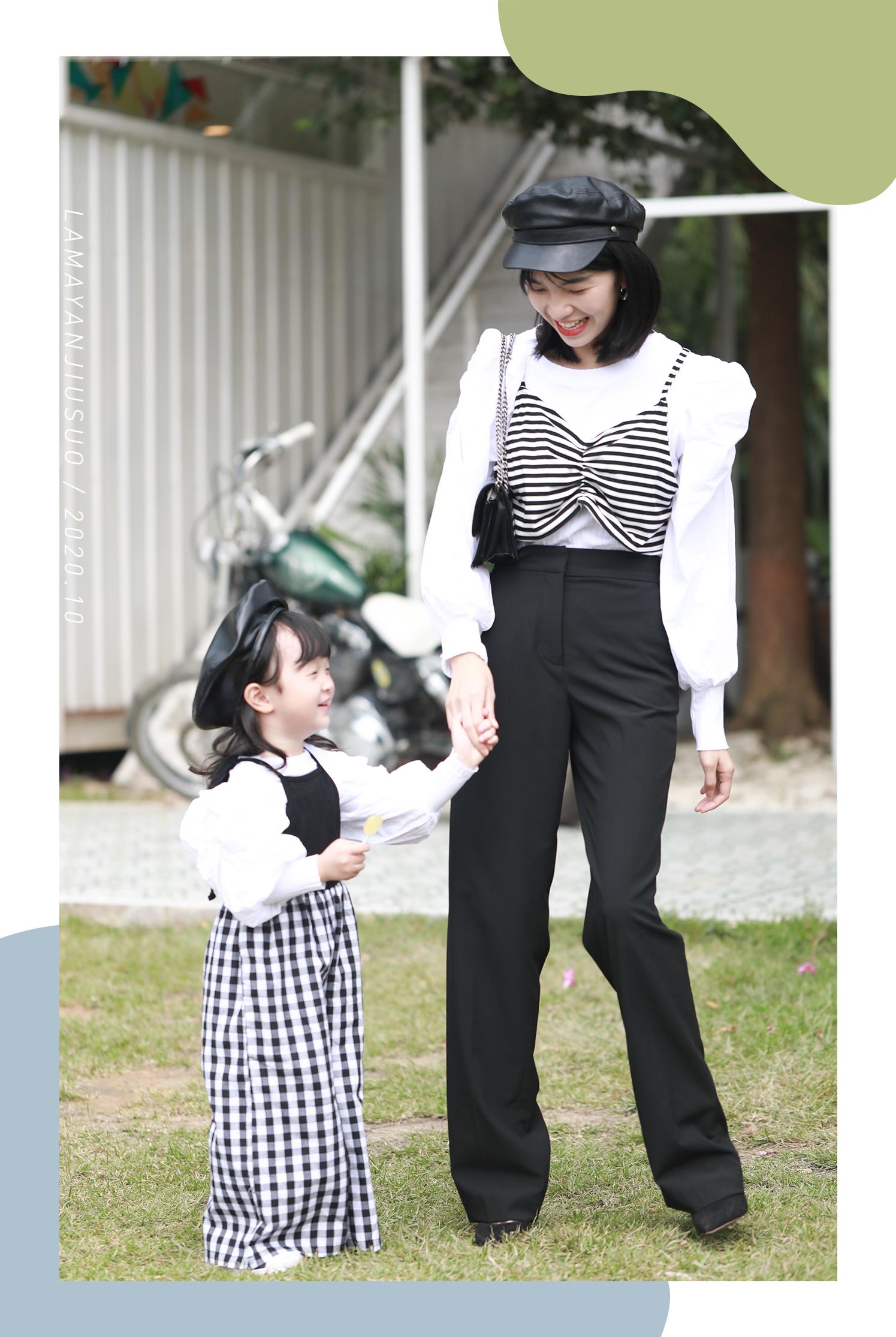 独一无二的亲子装洋气秋天,亲子装新年穿搭显气质