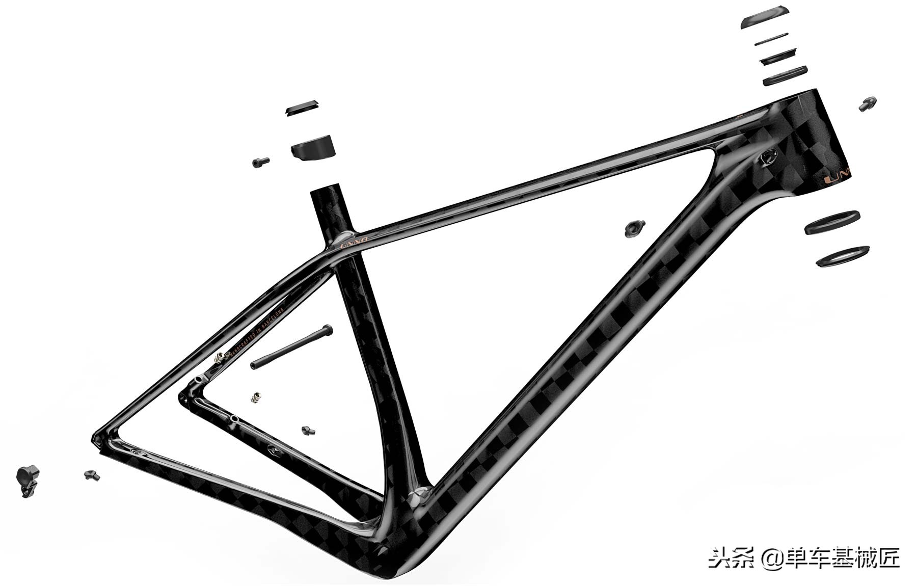 不偷奸不耍滑:实实在在的790g山地车车架,竟然还包含了桶轴