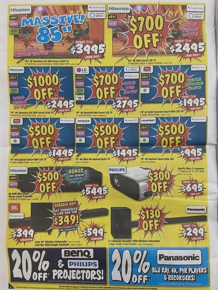 澳洲BigW半价促销：智能电视、戴森、家居好物，统统打骨折