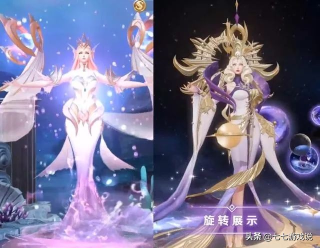 王者荣耀武则天倪克斯神谕实战,王者荣耀武则天幻海之心对比