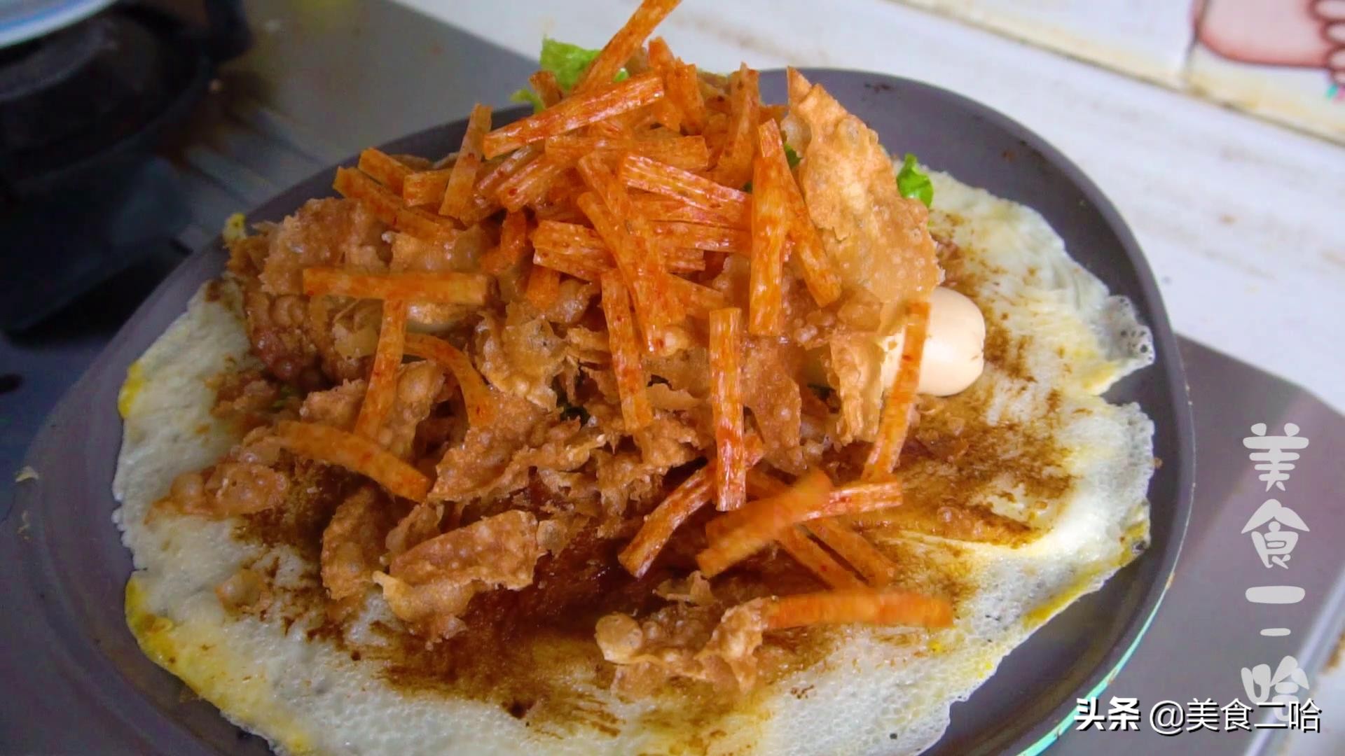 早餐想吃煎饼果子，15分钟就能搞定，酥香脆口，比买的好吃太多了