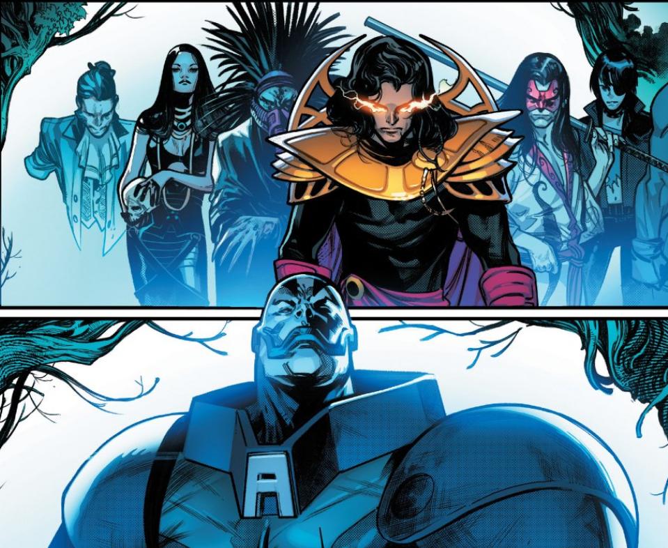 天启曾是一位英雄，与神盾局起源并肩作战，四骑士永镇恶魔