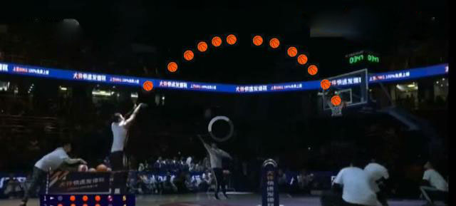 我用40帧视频截屏图像获取的数据，告诉你三分球背后的物理秘密