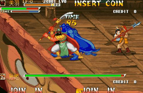 诸葛亮追风逐月怎么样才能打两招,街机游戏三国战纪诸葛亮