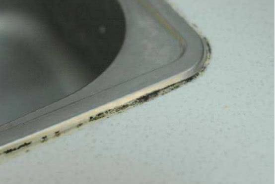 玻璃胶黑色霉菌怎么处理,水池边玻璃胶里发霉发黑怎么处理