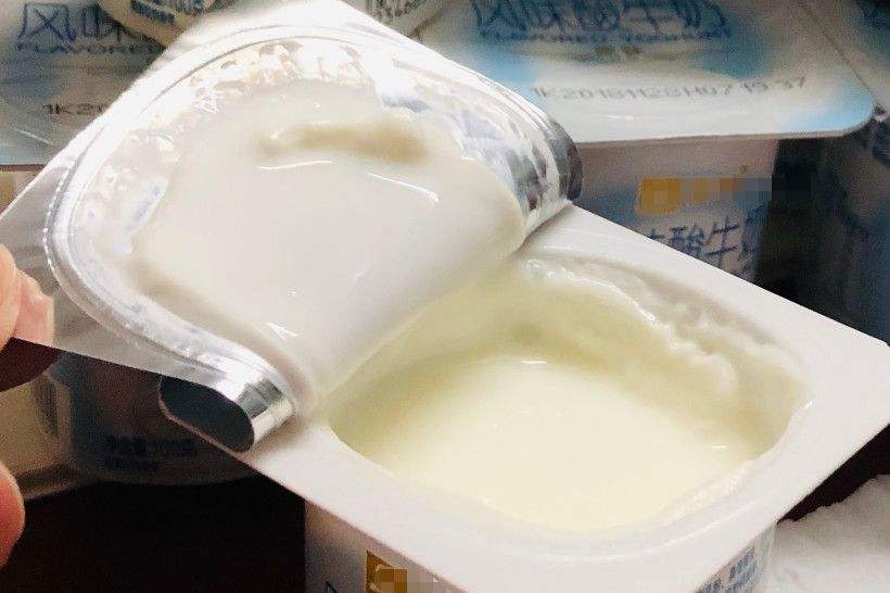 喝了酸奶可以喝纯奶吗,喝酸奶舔酸奶盖